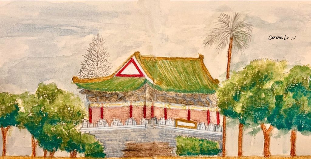 [Ceréna莫笑] fairyland.tw 台灣建築寫生 - 台北府城南門麗正門手繪水彩原稿