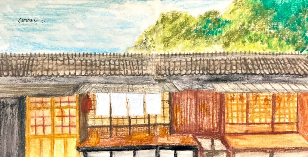 [Ceréna莫笑] fairyland.tw 台灣建築寫生 - 雲林斗六雲中街日式警察宿舍群手繪水彩原稿