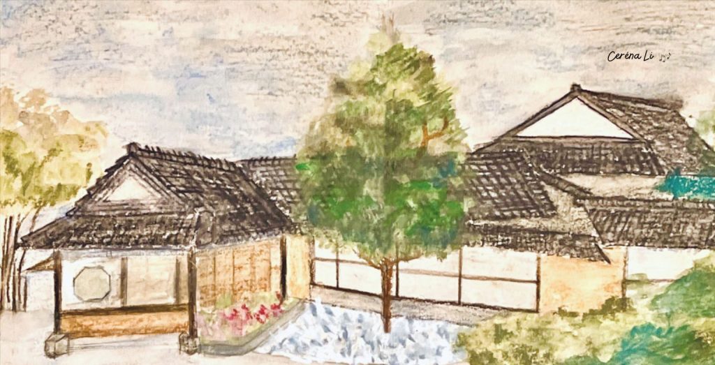 [Ceréna莫笑] fairyland.tw 台灣建築寫生 - 北投文物館佳山旅館手繪水彩原稿